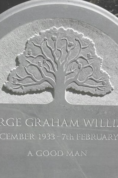 Oak tree headstone