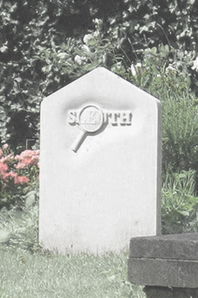 Sleuth gravestone